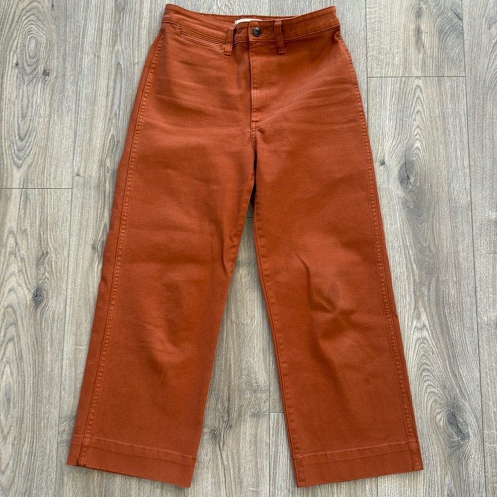 Madewell Slim Emmett wide-leg crop pants